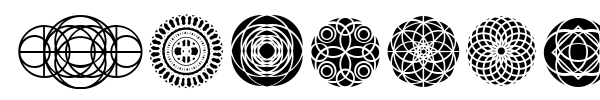 Kaleidoscopic Vision font preview
